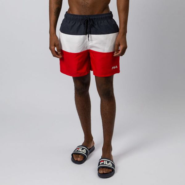 Calção Fila Homem Azul Marinho/Branco/Vermelhas - Fila Swinton Portugal Lisboa,VMSK-75390